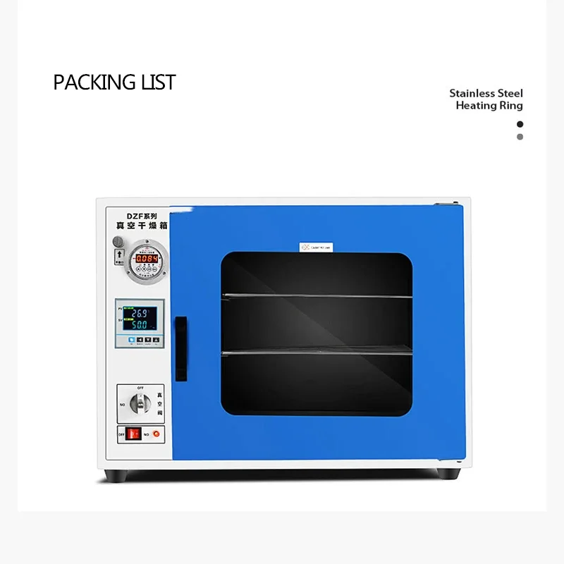 25L Electric Heating Constant Temperature Vacuum Drying Oven 300w Automatic Digital Display Pressure Regulating Heating Oven