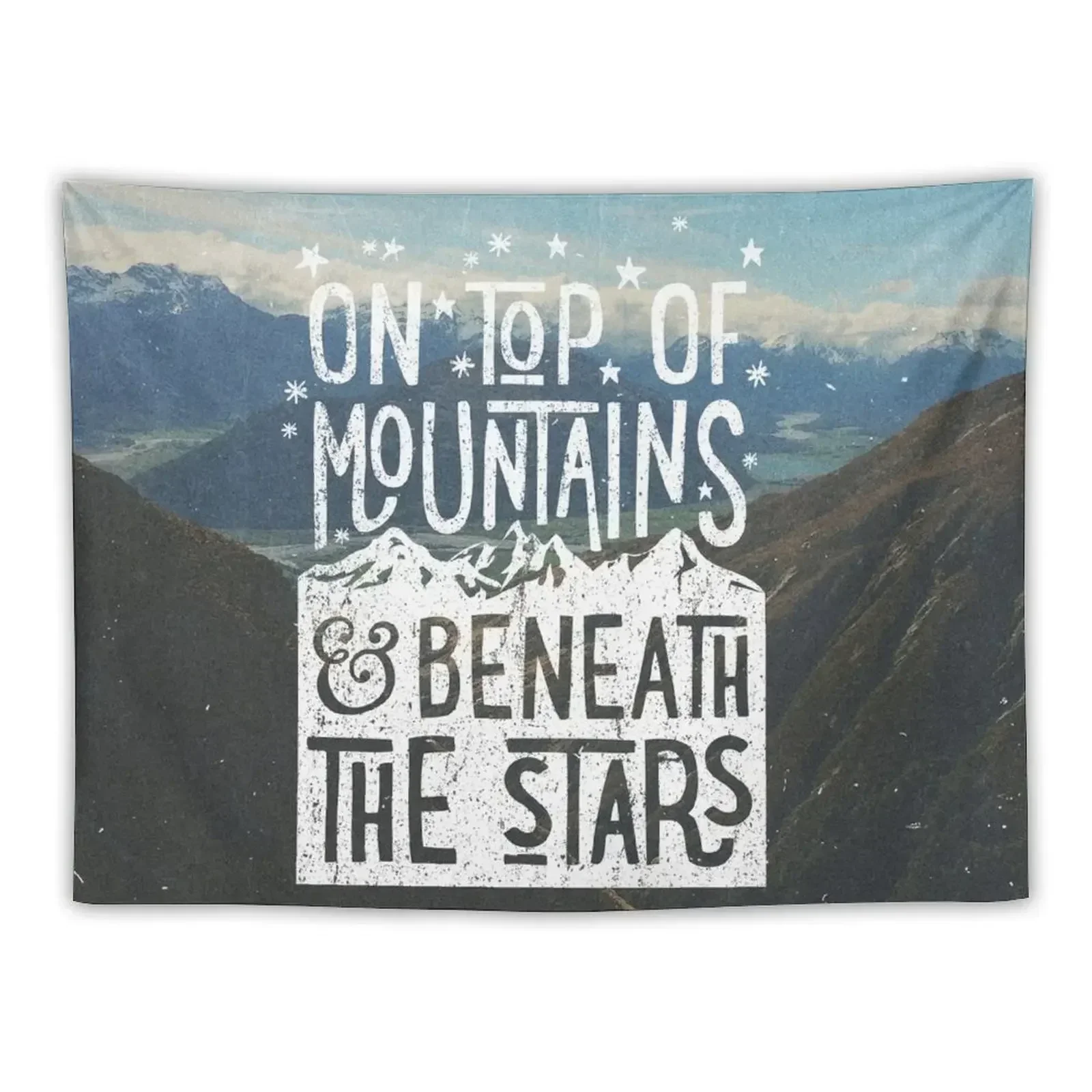 

On Top Of Mountains Tapestry Decoration Wall Aesthetic Home Decor Wall Decoration Mushroom Tapestry