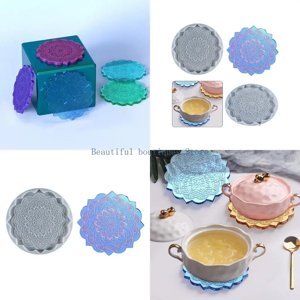 

U4LF Mandala PlaceMat плесень силиконовые ювелирные ювелирные украшения эпоксидная смола