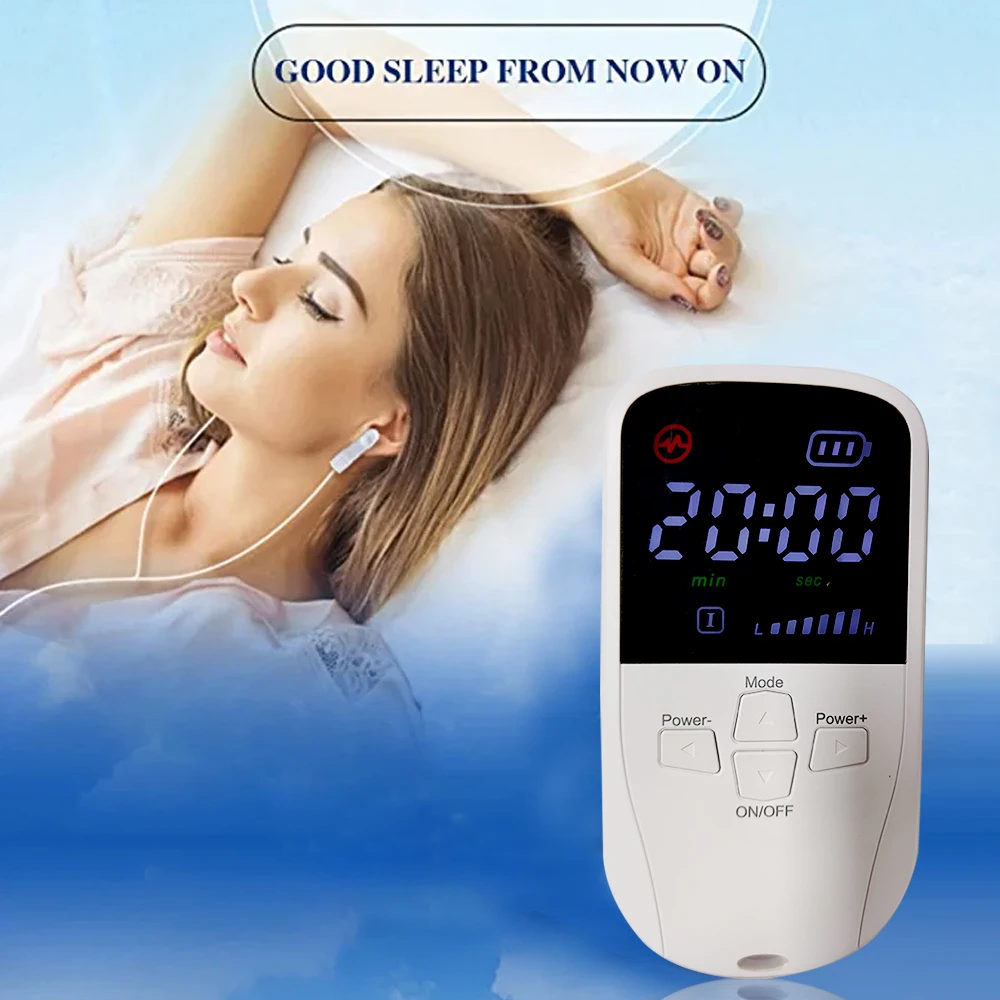 

EMS Sleep Aid Microcurrent Pulse Sleeping Anti-anxiety Insomnia Hypnosis Device Fast Sleep Rest Ear Clips Relief