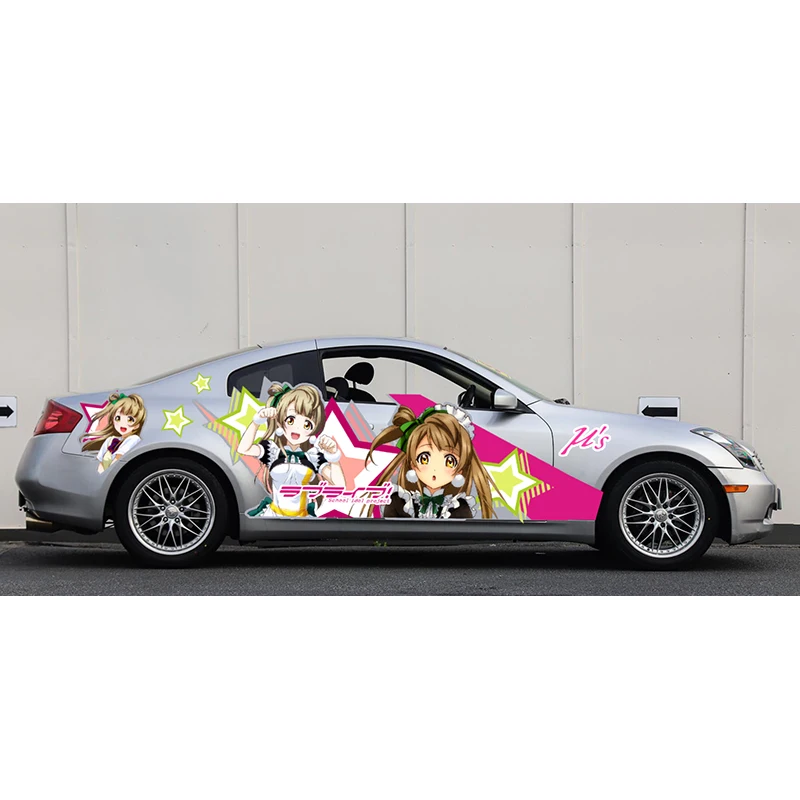 Cute Anime Wrapping Vinyl Car Stickers Itasha Cartoon Door Decals Color Change Film On Car Vehicle Wrap Vinyl Accessories