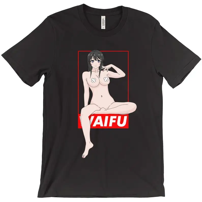 Anime Waifu Ecchi, Sexy, Lewd, Feet Fetisht-Shirts