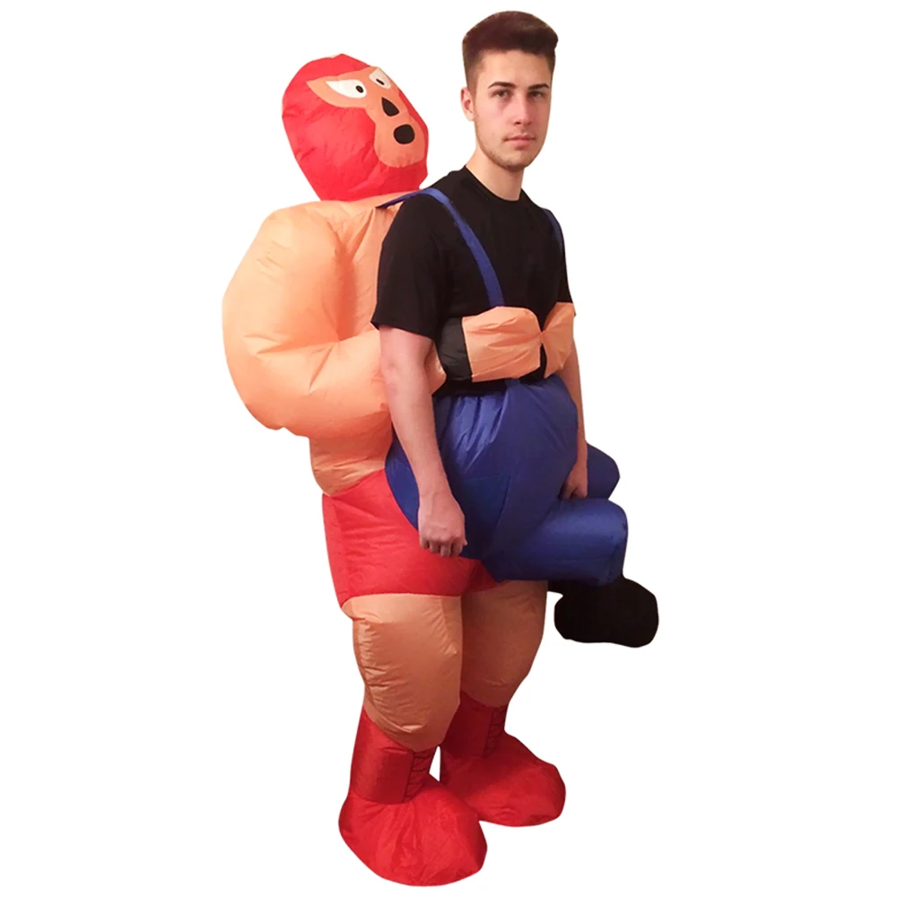 Adulto homem wrestling fighter trajes infláveis halloween cosplay traje engraçado festa role play disfraces para a mulher unisex