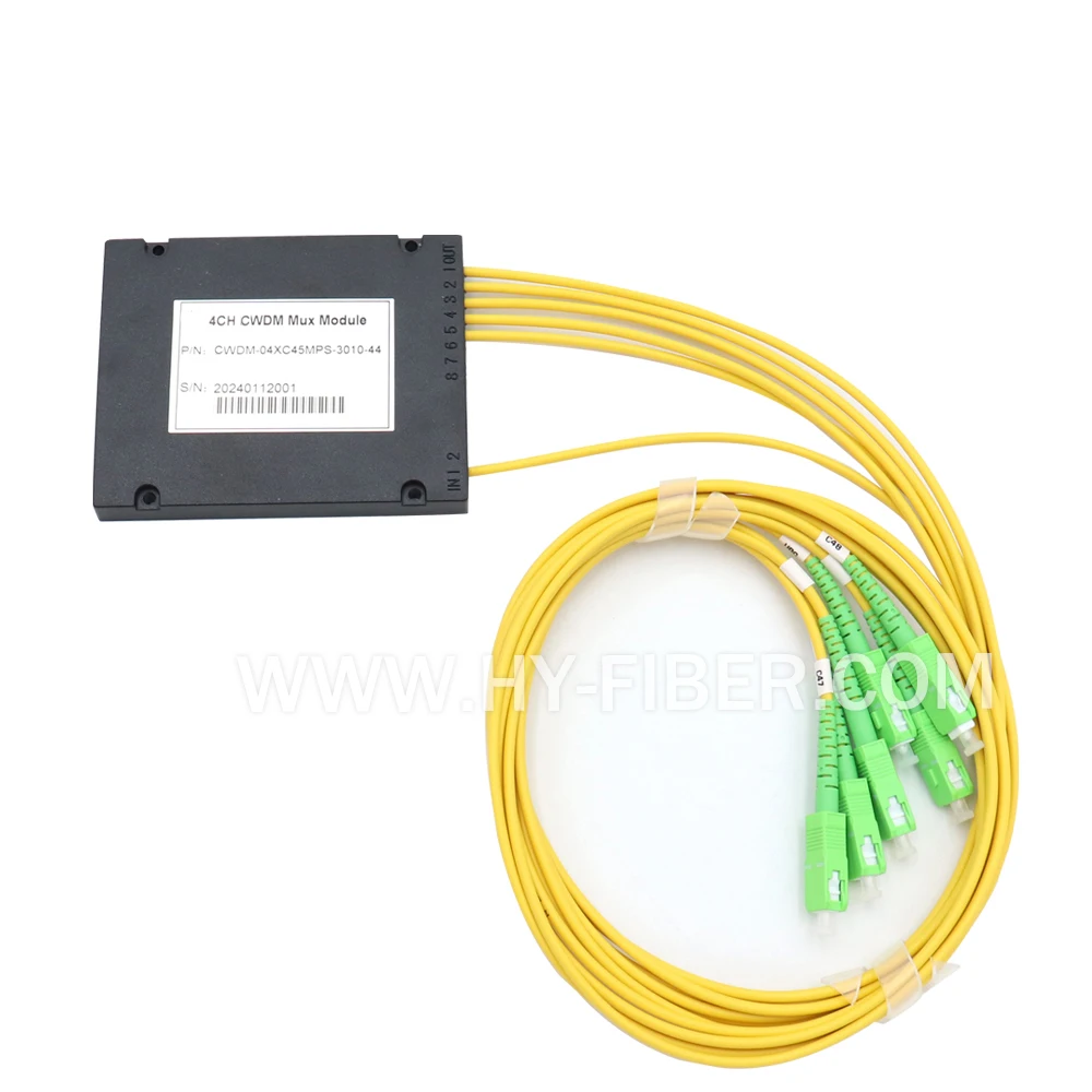 Single Fiber Optical Module, CWDM, MUX, DEMUX, 1270nm ~ 1610nm, 4 Channel