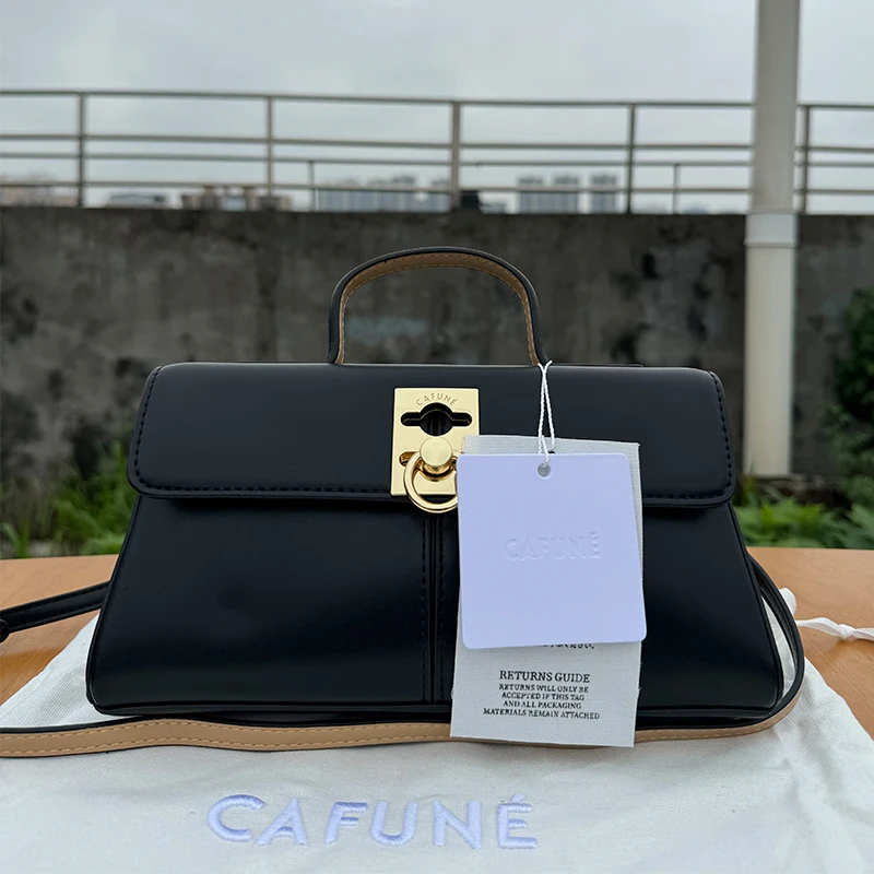 CAFUNE Bag Niche Ladies Leather CAFUNE Stance Wallet Shoulder Messenger Handbag Trapezoidal Bag