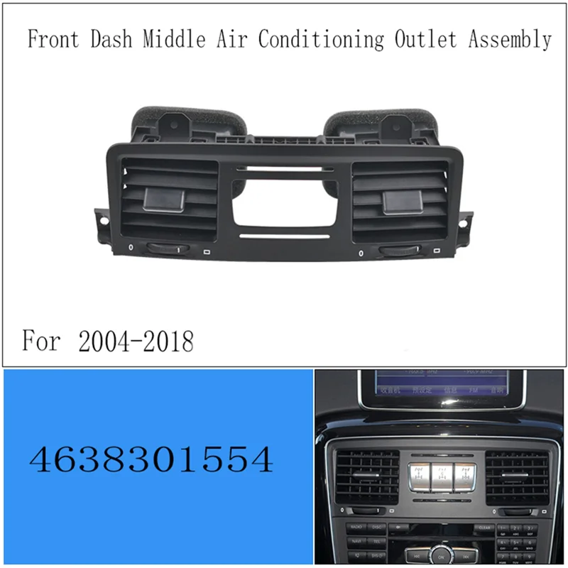 ชุดประกอบช่องแอร์กลางหน้ารถสำหรับ Mercedes BENZ G Class W463 ปี 2004 ถึง 2018 รุ่น 4638301554
