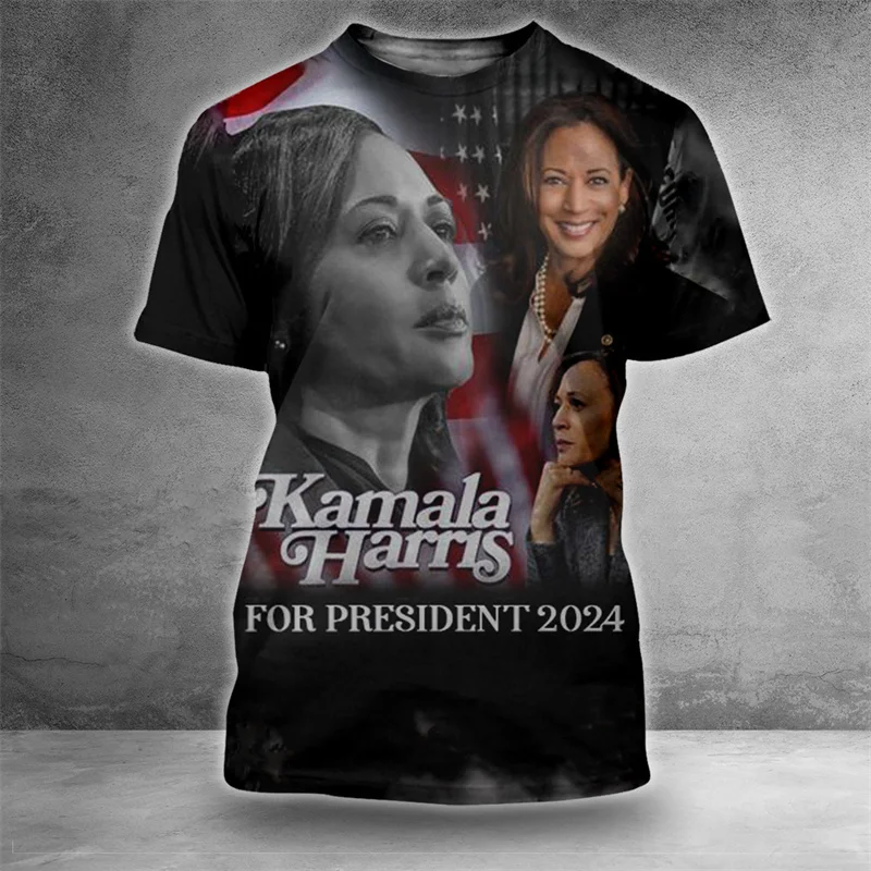 

Fashion Kamala Harris Speech 3D Printed T Shirt For Women United States President Tshirt USA Patriotic Tee 2024 American Men Top