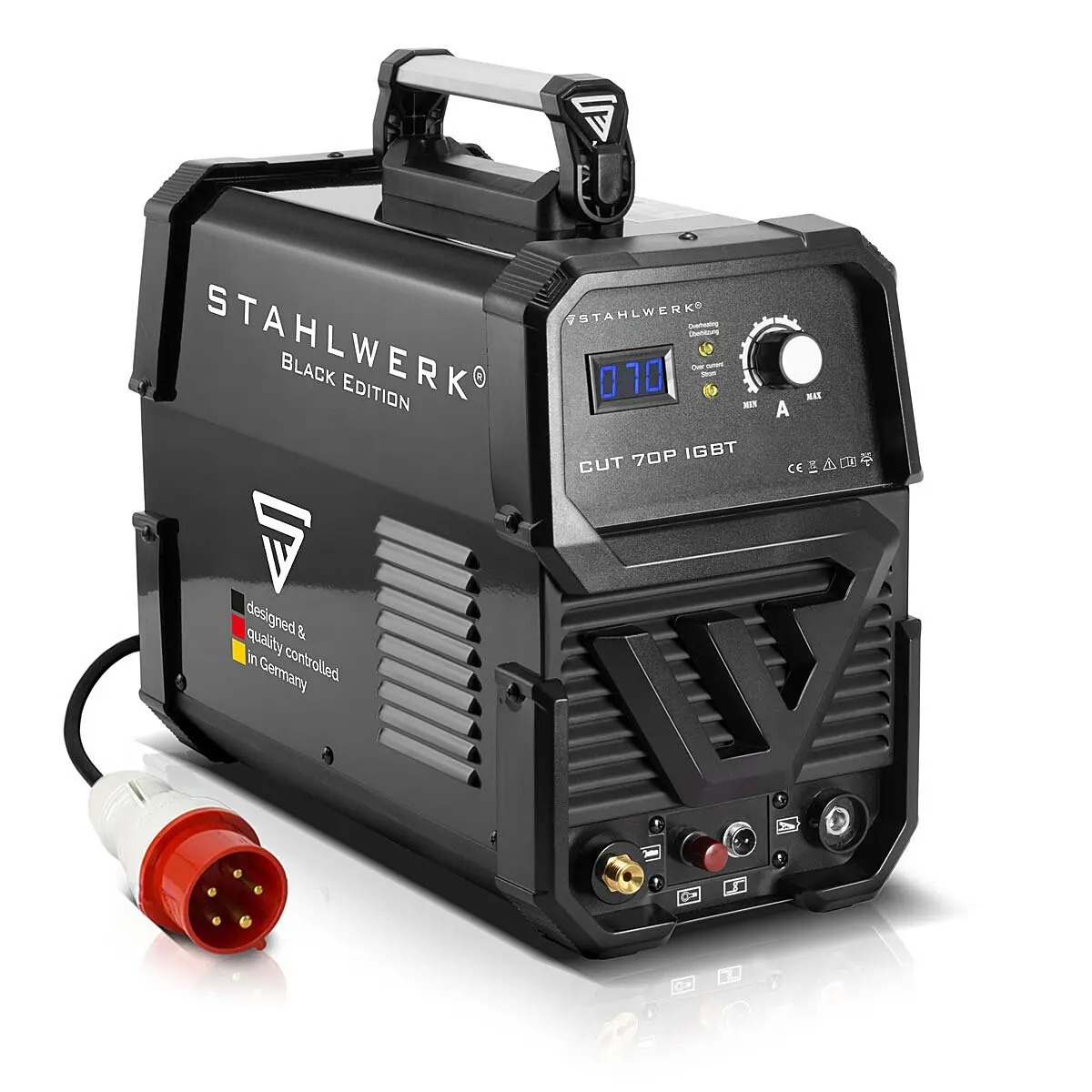 Stahlwerk 70amp Plasma Cutter New Portable Fan Cooled 400V 3-Phase Welding Machine Industrial Use Can Cut 25mm Thickness 6.8kVA