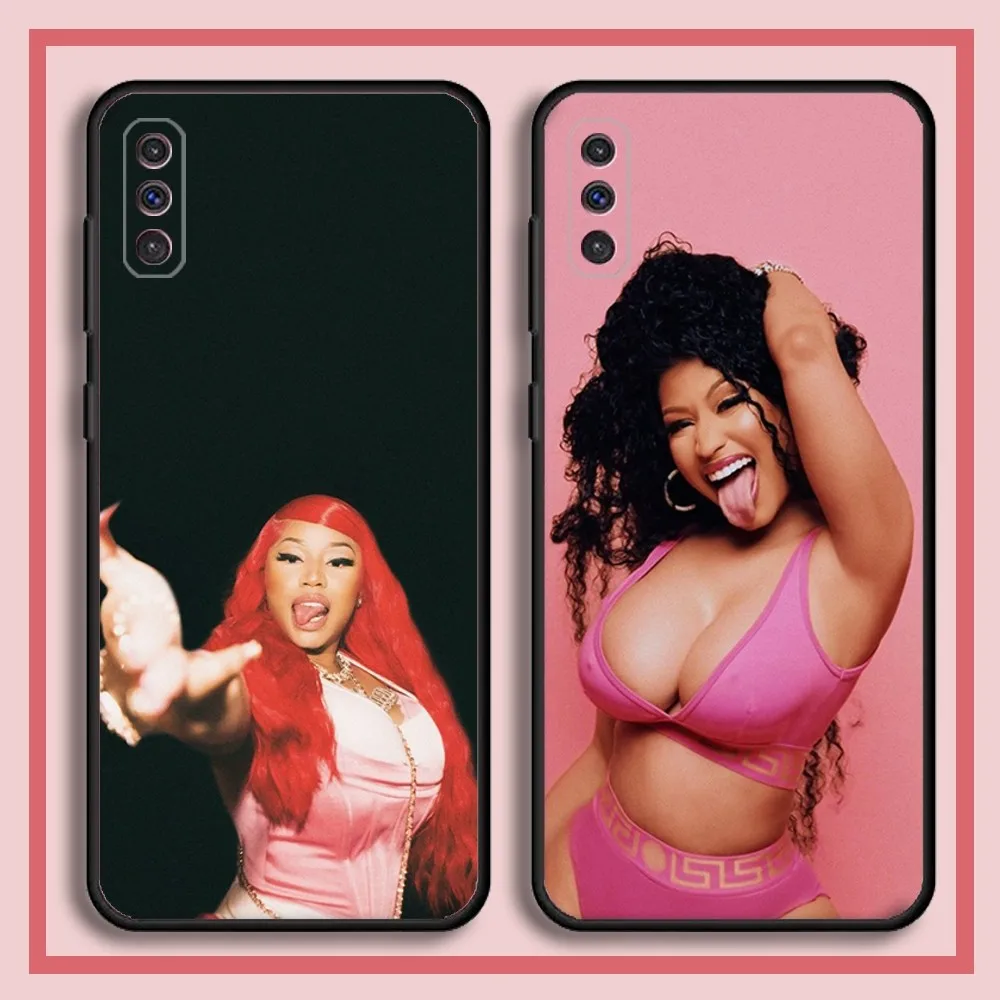 Nicki Minaj Rapper Singer Phone Case For Samsung S23,23,22,30,21,10,9,Note20 Ultra,Lite,Ultra,5G,Plus,FE,Black Soft Case