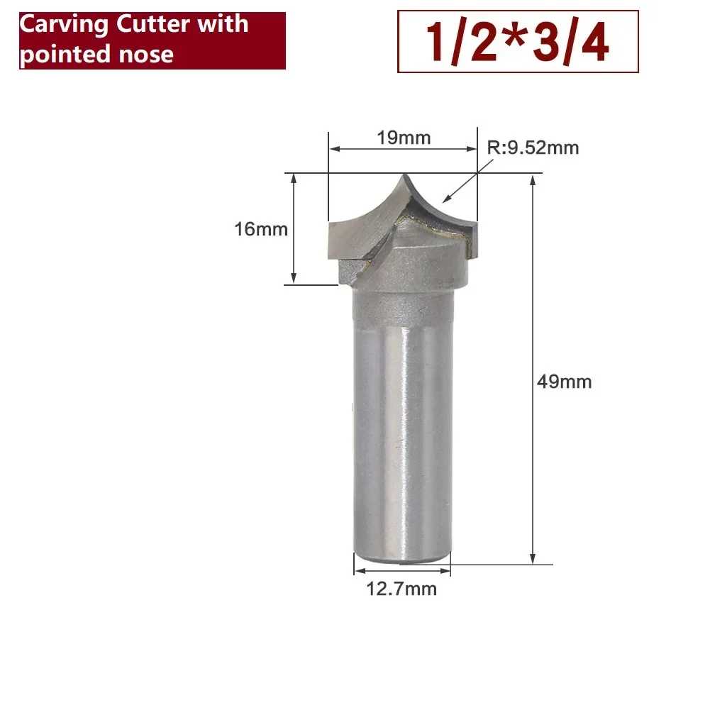 Industrial Quality Router Bits Shank Router Bit Router Bit Hand Making A Drawer 9.52m/16/19/22mm Head Diameter Grey YG8