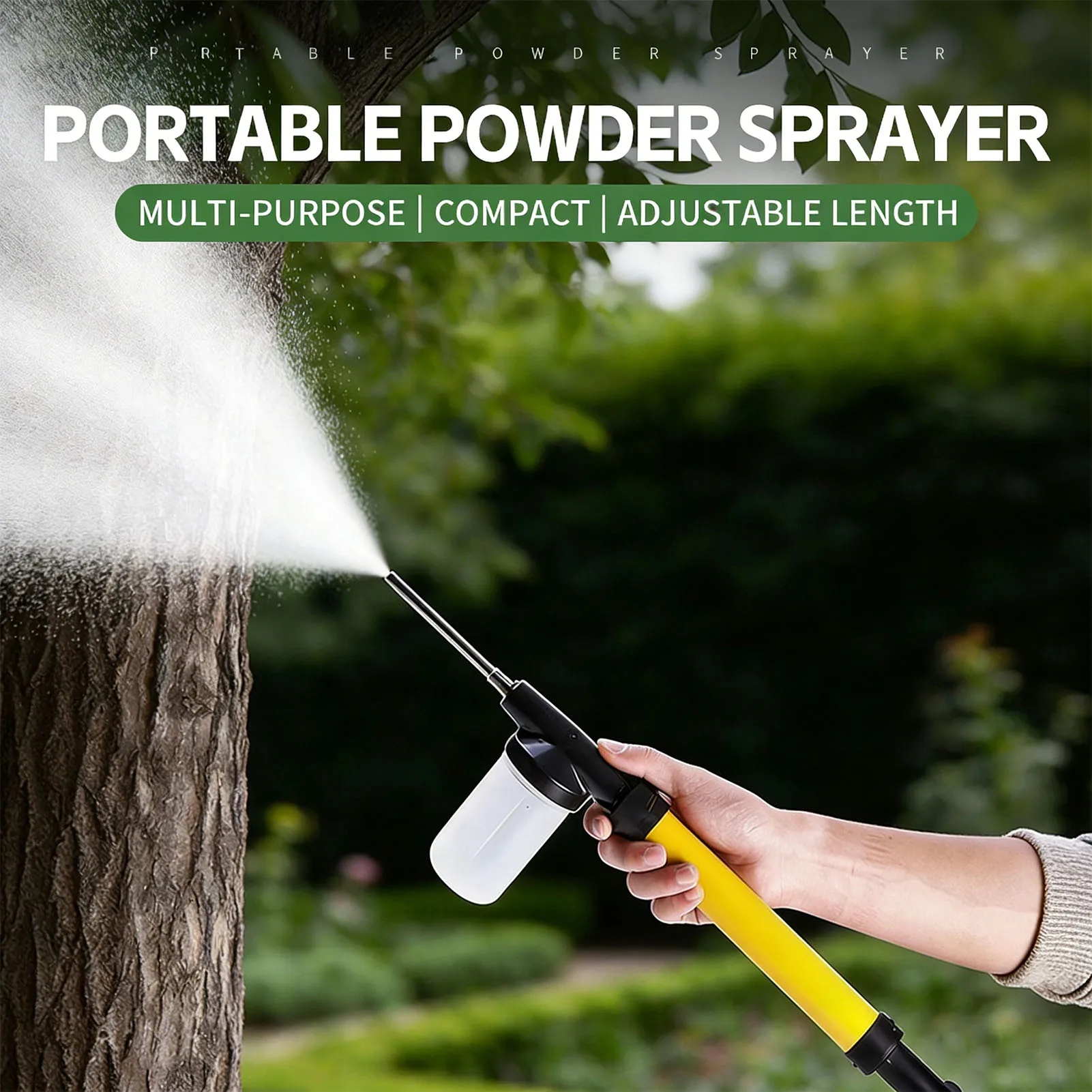 Diatomaceous Earth Duster 4FT Adjustable Length 3 Modes Diatomaceous Earth Dispenser Sprayer for Outdoor Garden
