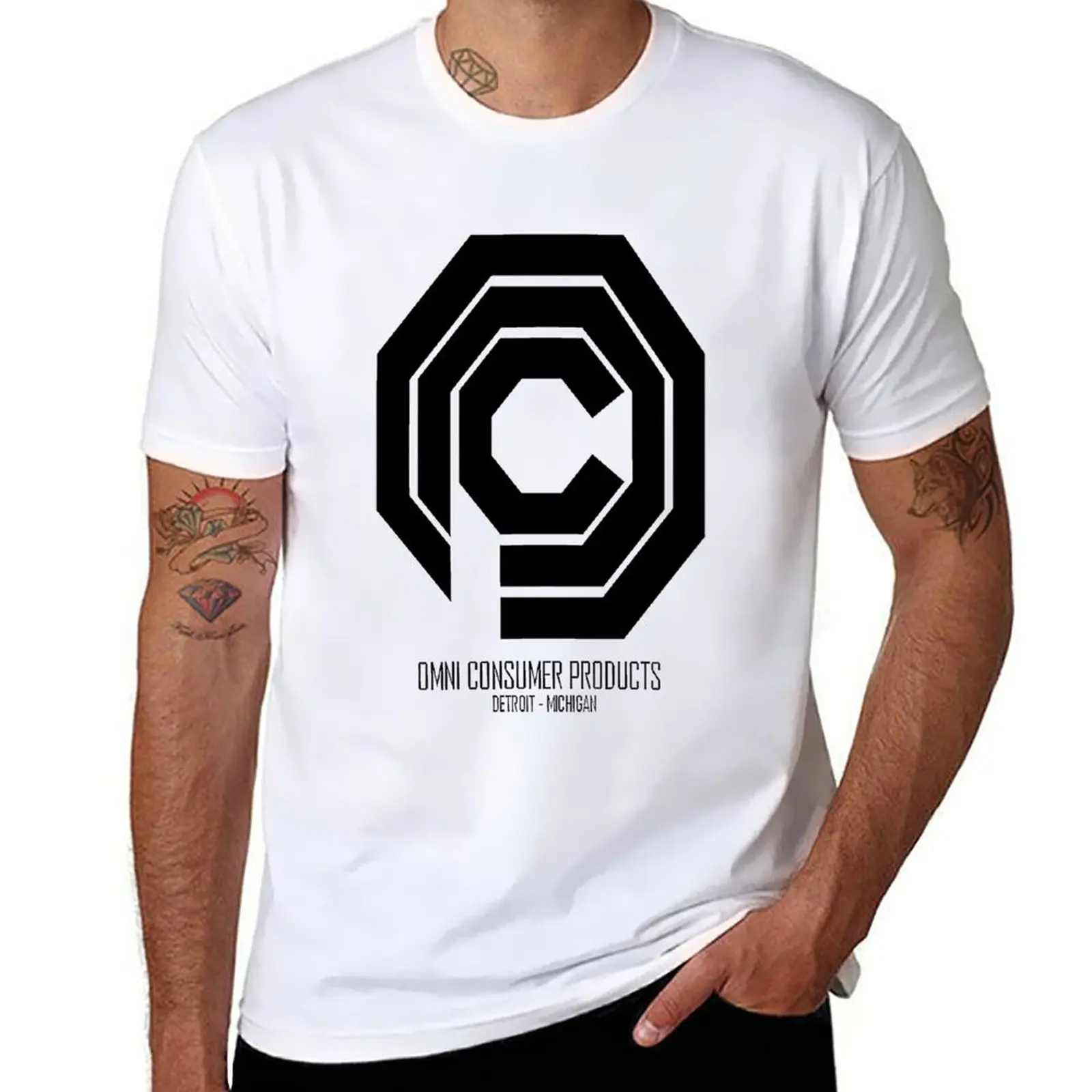 New Omnicorp T-Shirt tops graphics t shirt plus size tops plain t shirts men