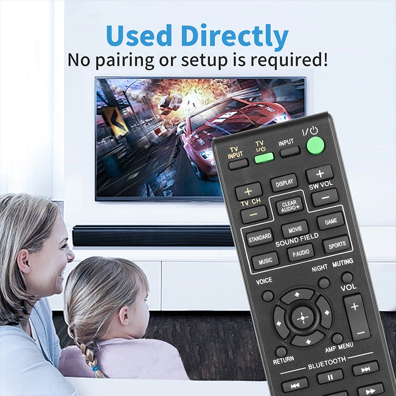 RM-ANP114 Remote Control For Sony Sound Bar HT-CT37 HT-CT380 HT-CT770 HT-CT780 SA-CT260H SA-CT260 SA-CT660C SA-CT260C