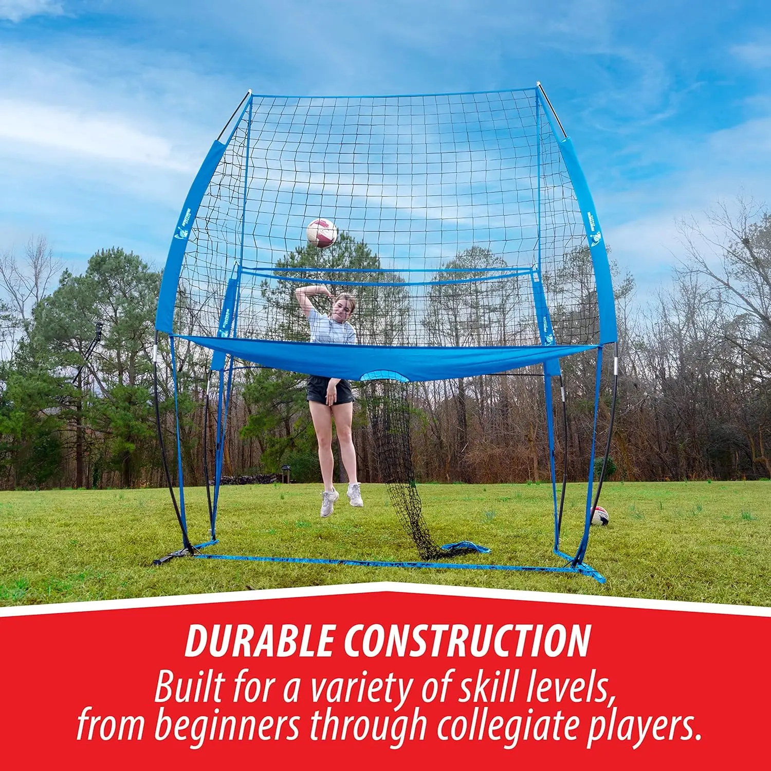 Volleyball Training Equipment Practice Net Station