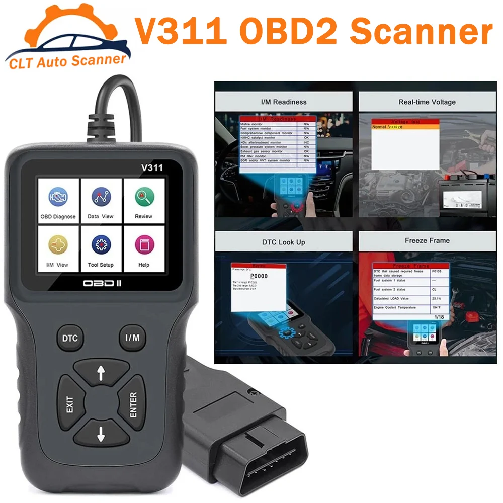 

V311 OBD2 Scanner Car Engine Diagnostic Tool Auto System Car Accessories OBDII / EOBD Read/Clear Fault Code Reader