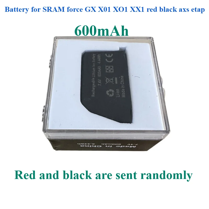 

Battery for SRAM Force GX X01 XO1 XX1 Red Black Axs Etap,600mAhRed and Black Are Sent Randomly