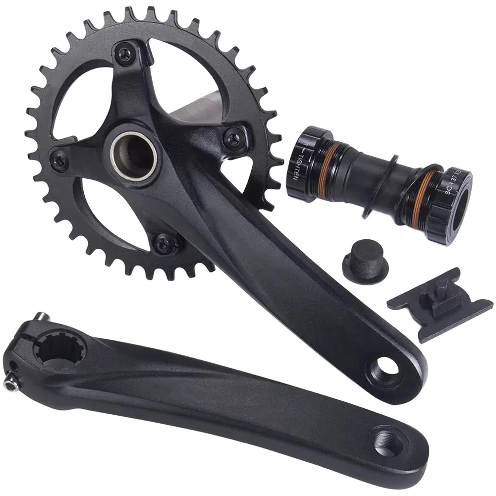 For Bolany Narrow Wide Chainring 34T 36T For Hollowtech Crankset Aluminum Alloy For Mountain Bike 8 9 10 11 12 Drivetrain Up