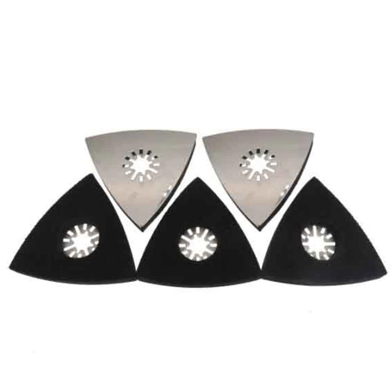 

Triangular Sanding Pads For Oscillating Multi Tool Hook & Loop Sandpaper Sanding Disc- 5 Pack