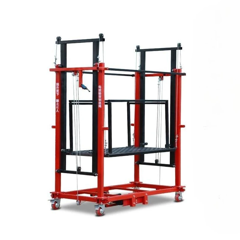 Hot 1000 kg 2m 6m 10m electric scaffolding lift 1000 kg 6m electric scaffolding paint building wall scaffolding