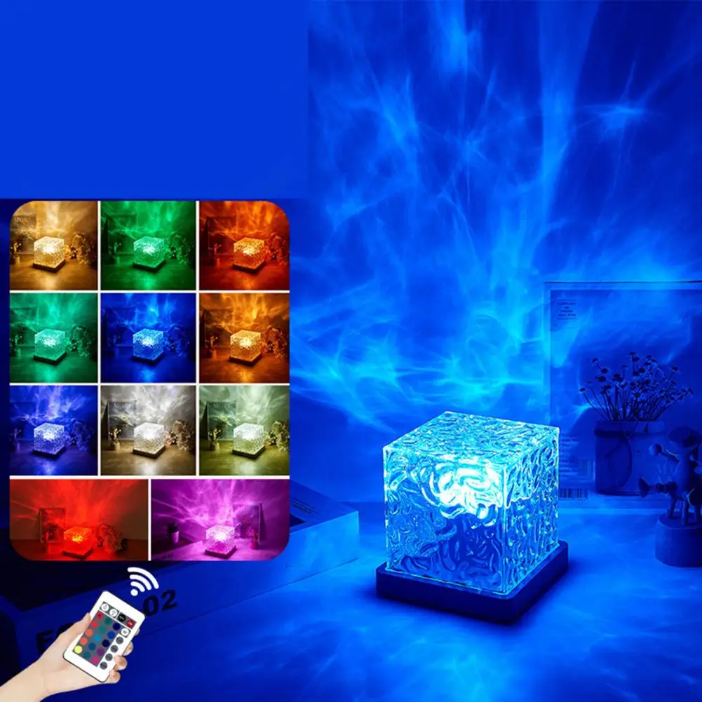 Light Projector Ocean Wave Projector with 16 Colors Changing Remote Control for A Relaxing Home or Office Led Water for Soothing