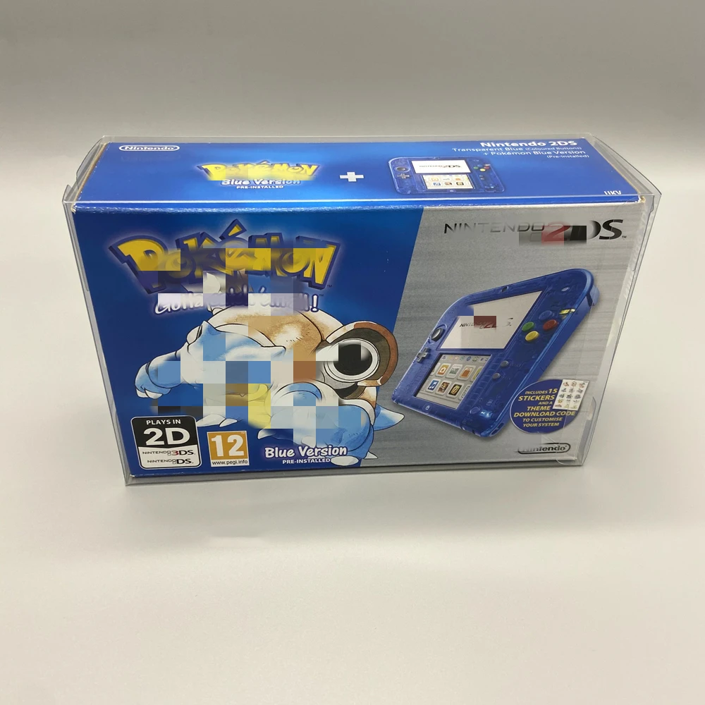 Collection Display Box For 2DS/Nintendo 2DS/Pokémon Game Storage Transparent Boxes TEP Shell Clear Collect Case