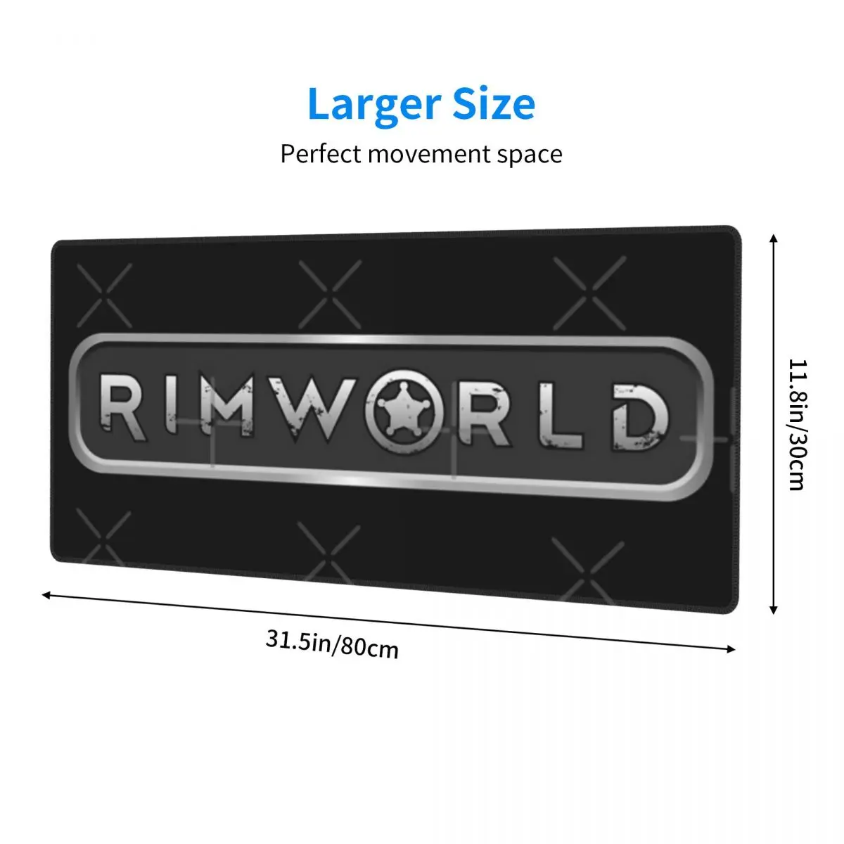 Rimworld Text Metal Boiler Plate Rubber Keyboard Pads