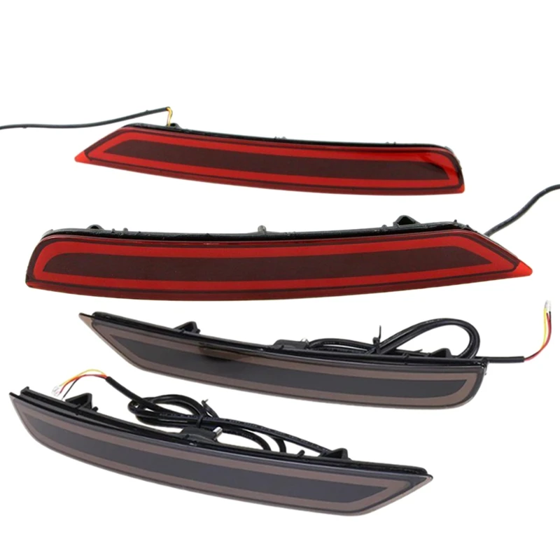 

1 пара светодиодных отражателей заднего бампера, задний фонарь для Subaru Forester 2008-2019, стоп-сигнал, противотуманная фара