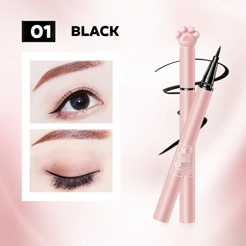 Black Liquid Eyeliner Pencil Waterproof Long Lasting Quick Drying Smooth Makeup Women Girls Beauty Tools Brown Ultrafine Pen