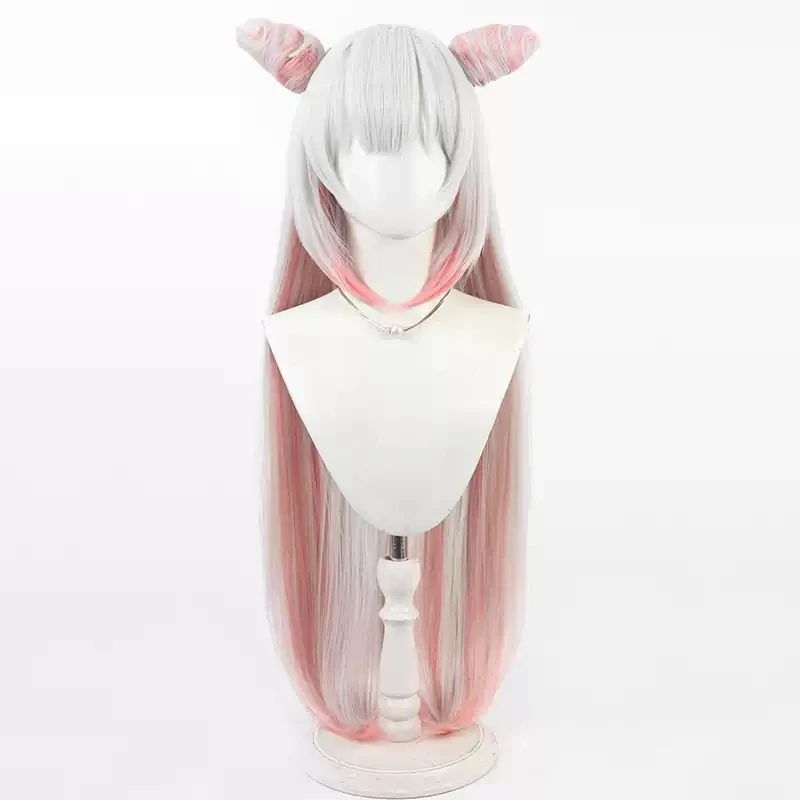 Anime Virtual YouTuber Patra Cosplay Wig Long Gradient Heat Resistant Synthetic Hair Halloween Party Role Play + Wig Cap