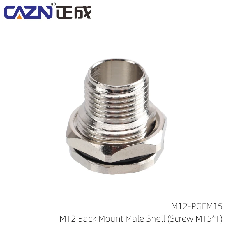 M12 SMD Socket 2-17 Pins Male&Female Metal Socket Automation Accessories Surface Mount Connectors