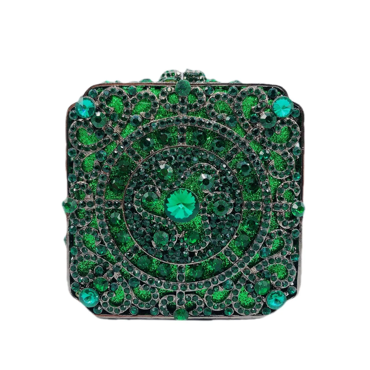 

Rhinestone Evening Clutch Wedding Bridal Clutches Bags Metallic Green/Blue Diamond Evening Bag Lady Party Dinner Purse