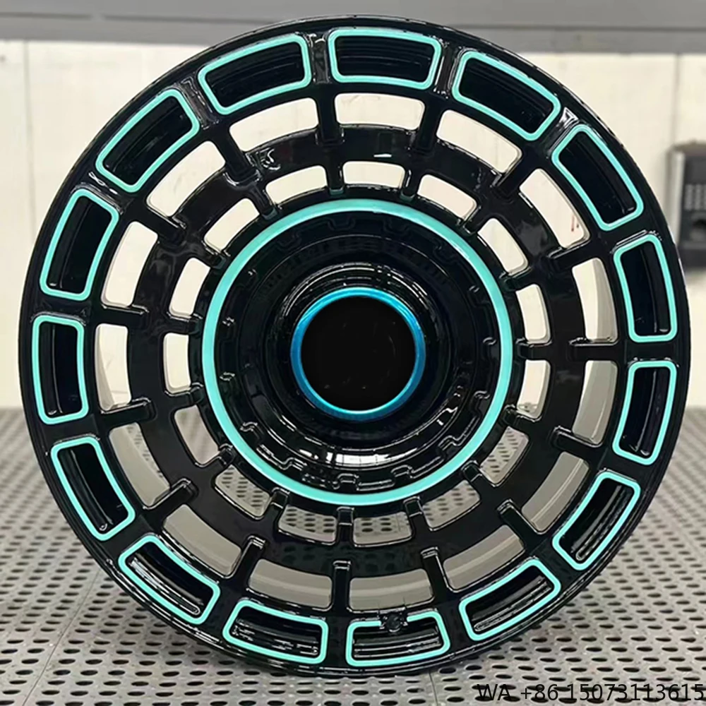 

Кованые диски 5x112 17-22 дюйма, зеленые и черные, из сплава T6061, высокое качество
