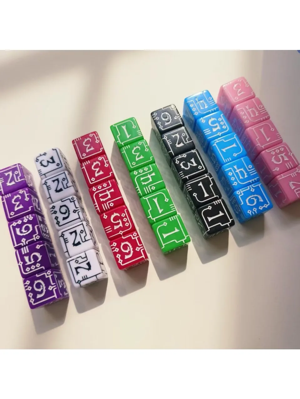 Jeu de dés ensemble 10 pièces/lot D6 dés polyédriques divertissement fête 6 faces dés numériques pour jeux de Table accessoires de jeu de société