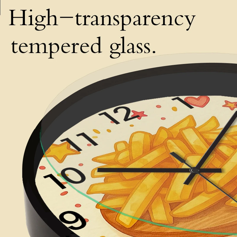 ساعة حائط معلقة صامتة على شكل رسوم كرتونية لذيذة، مناسبة لغرفة المعيشة والمدرسة وغرفة الدراسة وغرفة النوم وهدايا الأطفال