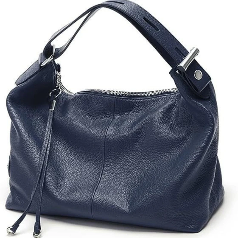 PU Leather Women Hobo Bag White Lady Tassel Shoulder Bags Classic Commuter Handbag Crossbody Purse 2026 Trendy