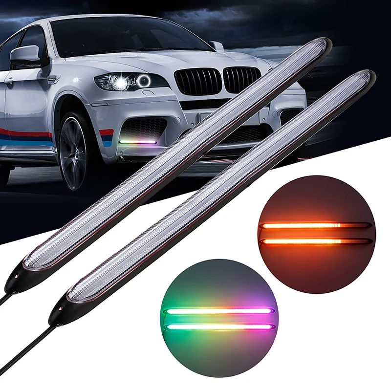 مصابيح انعطاف ليد تعمل بالنهار ، أضواء ملونة ، قابلة للتطبيق على جميع موديلات المركبات ، أبيض ، لون أحمر أخضر أحمر أخضر ، أحمر أخضر اللون ، إشارة ، من من من من من من ؟