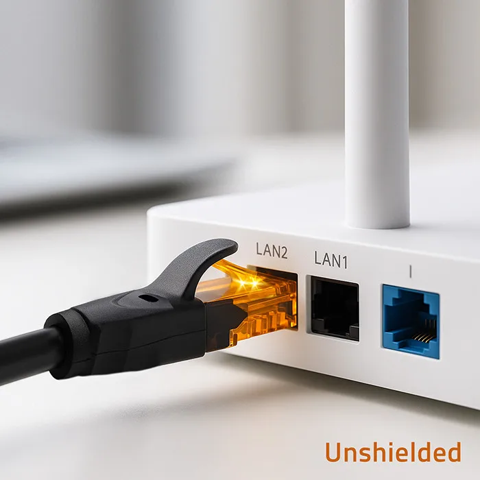Qoltec UTP patchkabel | CAT6 | 2x RJ-45 | Hoge snelheid 1 Gb/s | Vergulde contacten | 30m | Zwart