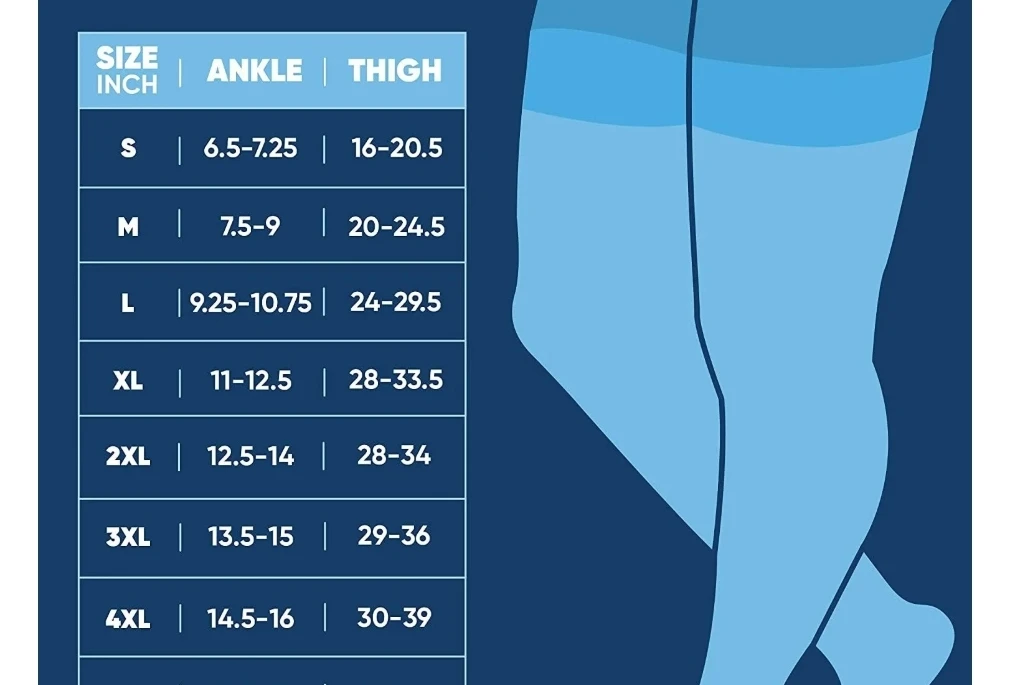 Übergrößen 5XL 7XL Kompressionssocken für Männer und Frauen 10-15 mmHg mit Innenfutter und Reißverschluss, mittellange Beinlänge, verbesserte Sport-Qualität, professioneller Großhandel – Detail 1