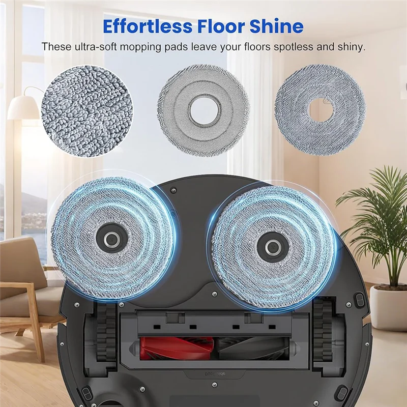 

【Today-Only!】25-Piece Accessory Kit For Roborock Saros 10R Robot Vacuum Cleaner-Main Brush, Dust Bag, Mop Cloth, Side Brush