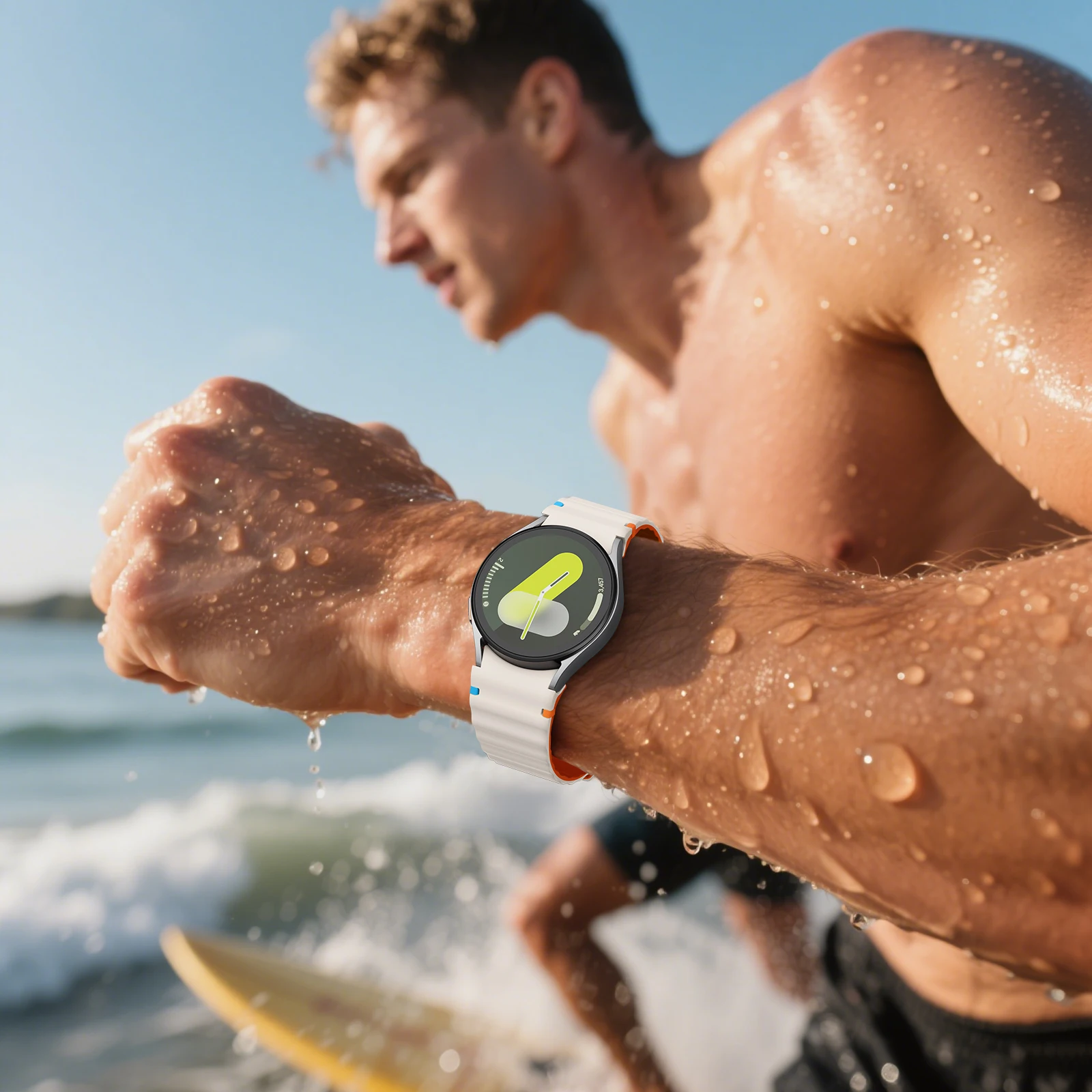 لا يوجد فجوات لساعة سامسونج جالاكسي 7 FE 6 5 4 كلاسيك 5 برو 40 مللي متر 44 مللي متر سوار سيليكون مغناطيسي سوار كوريا جالاكسي ساعة 7 حزام