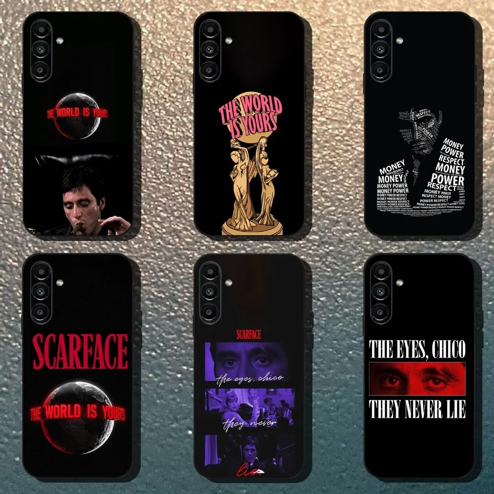 

Scarface 1983 Film Phone Case For Samsung Galaxy A13,A21s,A22,A31,A32,A52,A53,A71,A80,Soft Black Shell