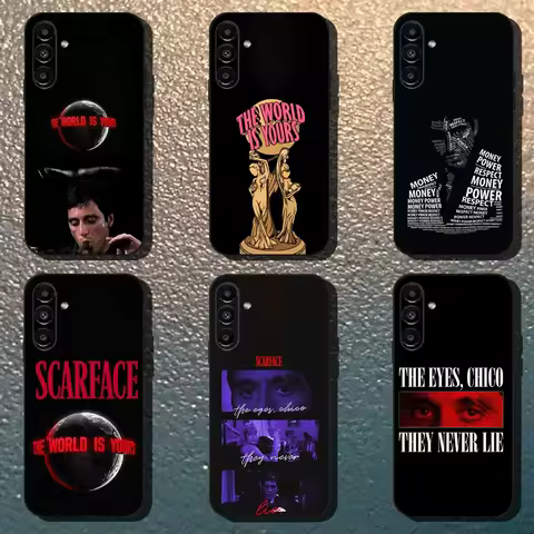 Scarface 1983 Film Phone Case For Samsung Galaxy A13,A21s,A22,A31,A32,A52,A53,A71,A80,Soft Black Shell