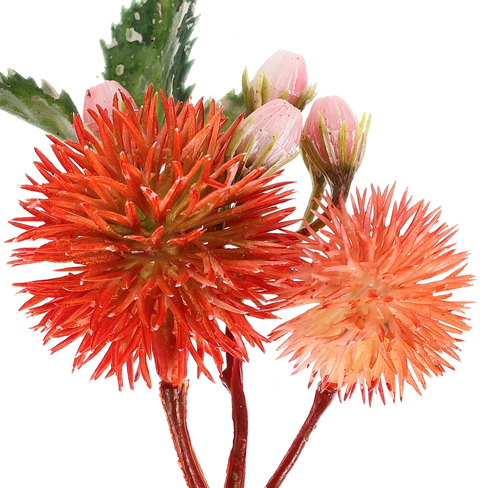 

12 Pcs Plastic Flower Decoration Simulated Flowers Artificial Faux Thorn Ball Decorative Stems