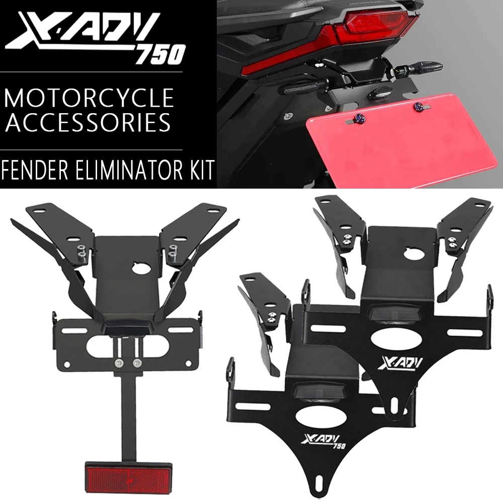 FOR HONDA XADV 750 XADV750 2021-2022-2023-2024 X-ADV750 Motorcycle CNC License Plate Holder Fender Eliminator Tail Tidy xadv750