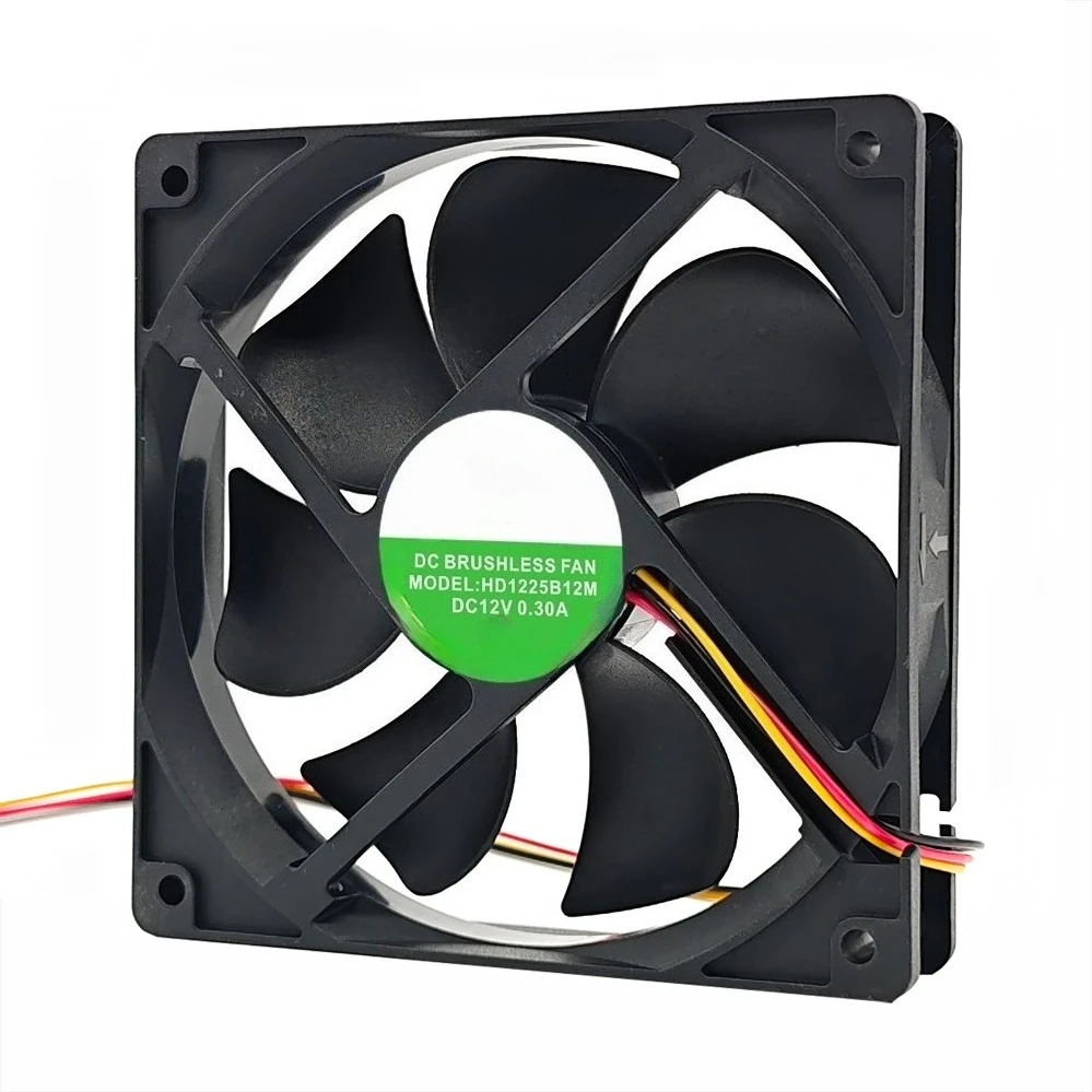 HD1225B12M S12M 12V 0.3A 12CM Square Freezer Cooling Fan For henglixin (002)
