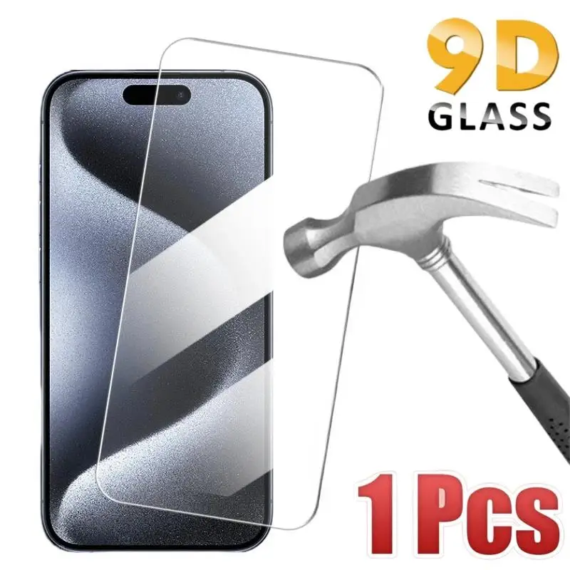 1PCS HD Gehärtetem Glas Für iPhone 15ProMax 14 13 12 11 XR Fall Prävention Volle Abdeckung Screen Protector für iPhone 16Pro Glas