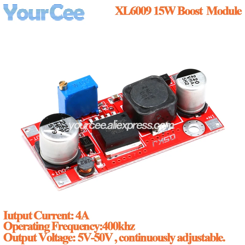 XL6009 LM2577 XL6019 DC-DC Adjustable Boost Buck Step Up Down Converter Power Supply Module 20W 15W 5-32V to 1.2-35V Low Ripple
