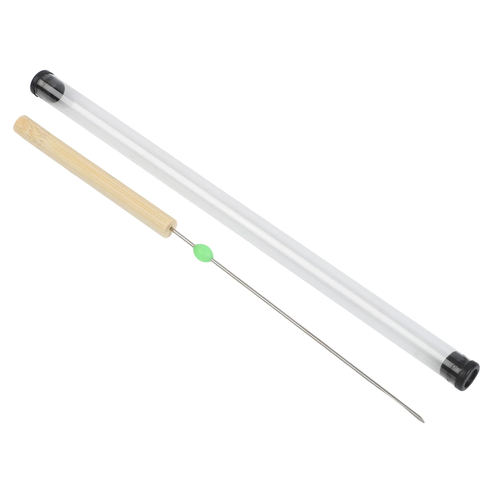 1 Stück 22,5 cm Wurmhaken-Nadel, kein Ausbruch des Fischs, schnelle Eindringnadel für Regenwürmer, hohle Gasnadel, Angelwerkzeug – Detail 8