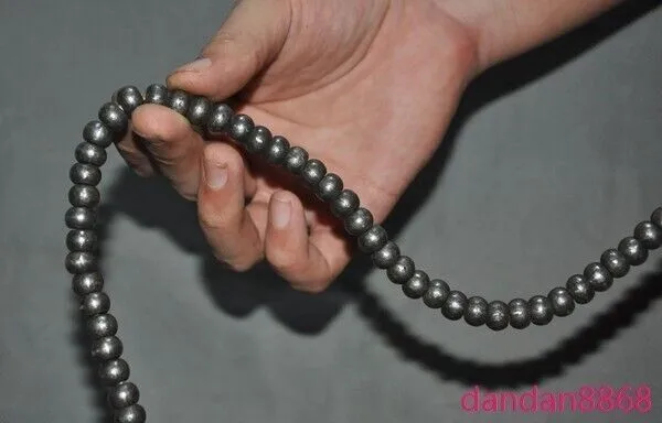 Tibet Meteorite iron Meteorite iron Buddha beads Prayer beads Talisman Pendant