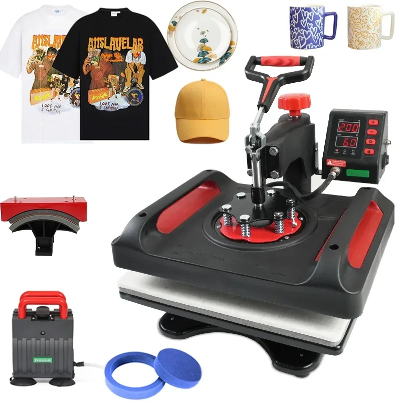 Multifunctional 29*38CM 5 in 1 Combo Heat Press Machine Heat Press Transfer Machine T-Shirt Heat Transfer Printing Machine